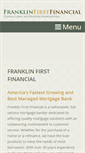 Mobile Screenshot of franklinfirstfinancial.com